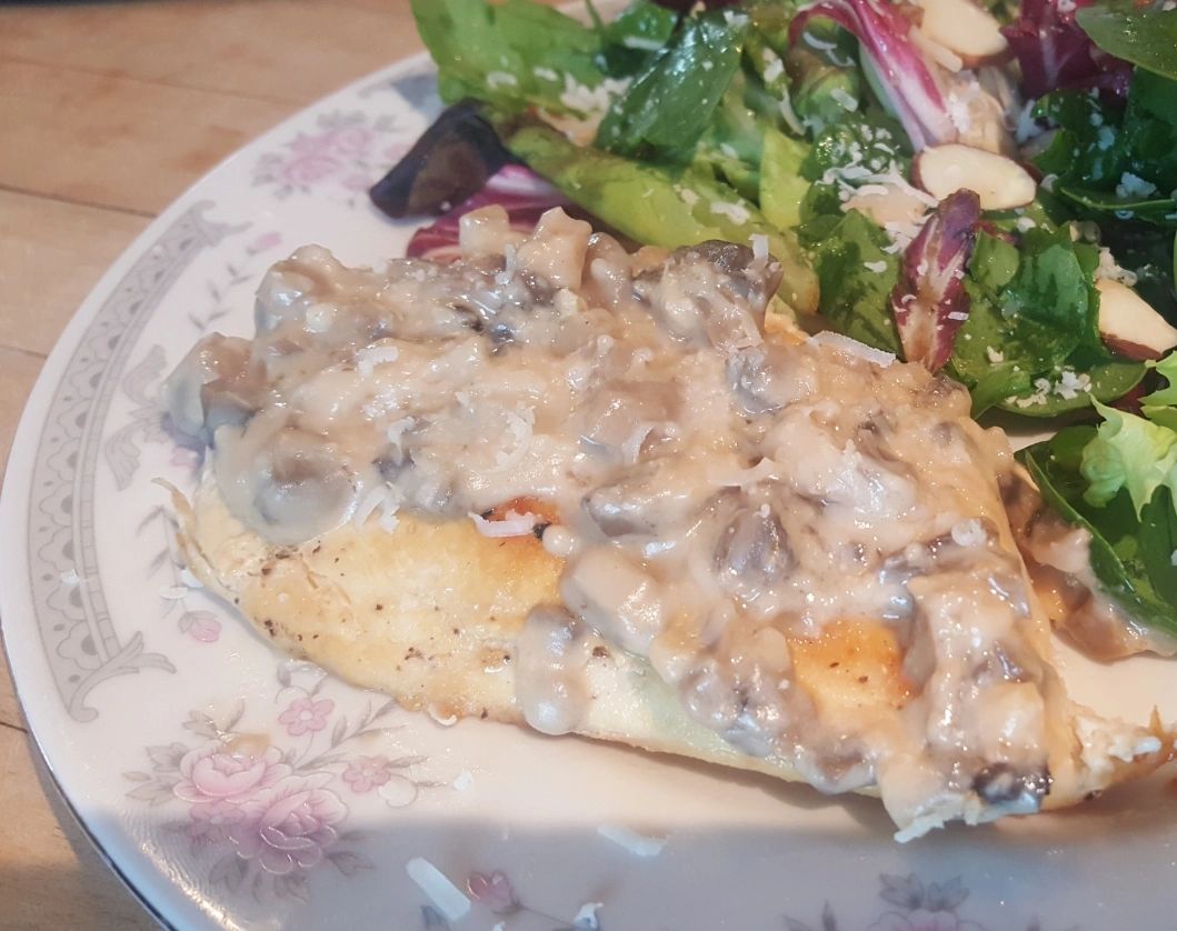 Chicken Cutlets with Parmesan Cream Sauce